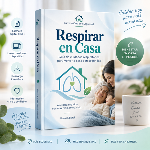 Portada del manual digital Respirar en Casa de Volver a Casa con Seguridad